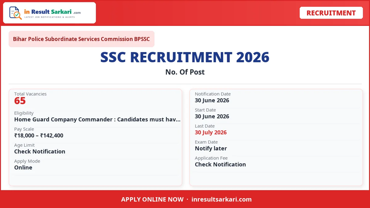 Bpssc Bihar Home Guard Company Commander Online Form 2026 – Last Date Today Bpssc bihar home guard company commander online form 2026 – last date today - inresultsarkari. Com
