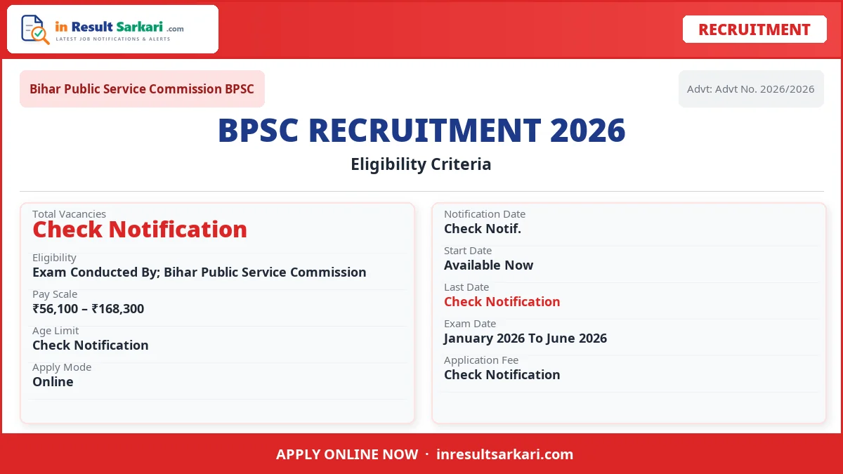 Bpsc exam calendar 2026 - inresultsarkari. Com