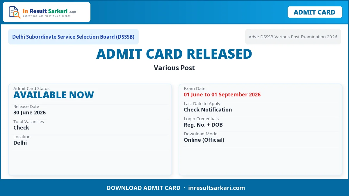 Delhi Dsssb July Answer Key 2026 Delhi dsssb july answer key 2026 - inresultsarkari. Com