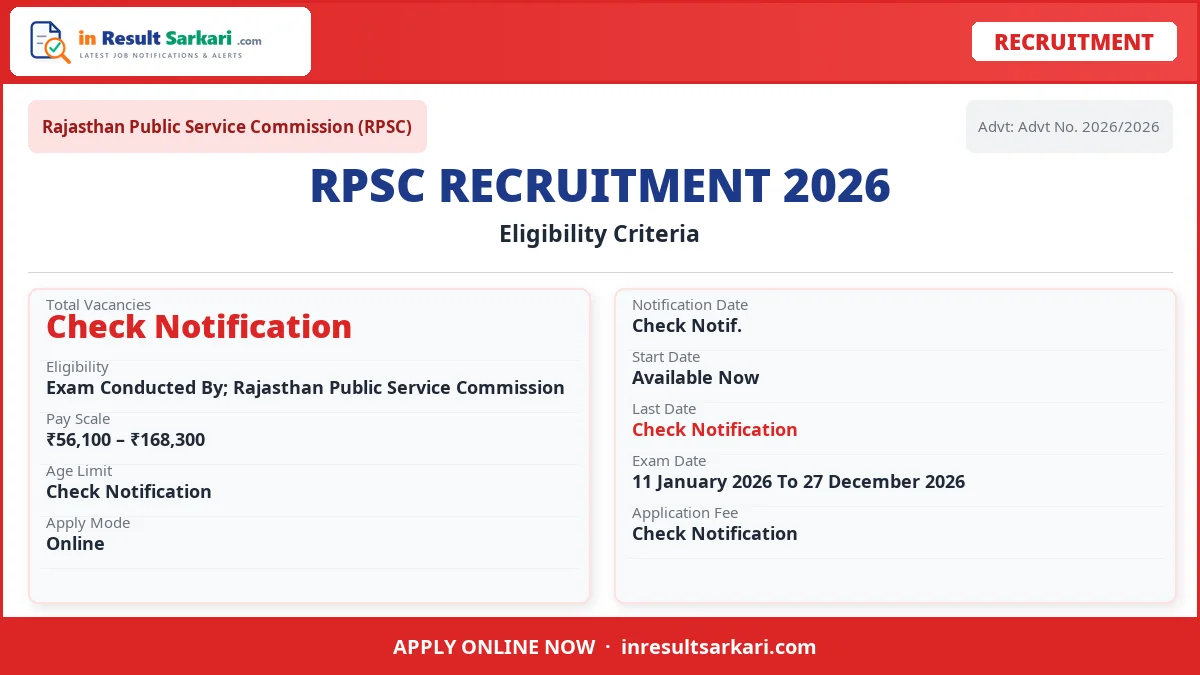 Rpsc Exam Calendar 2026 Rpsc exam calendar 2026 - inresultsarkari. Com