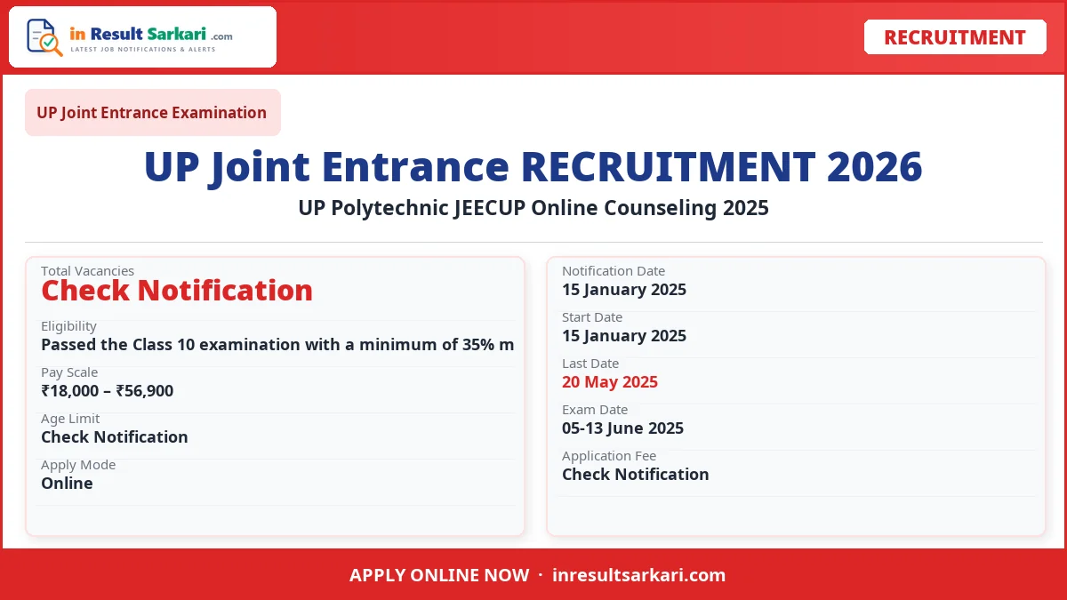 Up Polytechnic Jeecup Online Counseling 2025 Up polytechnic jeecup online counseling 2025 - inresultsarkari. Com