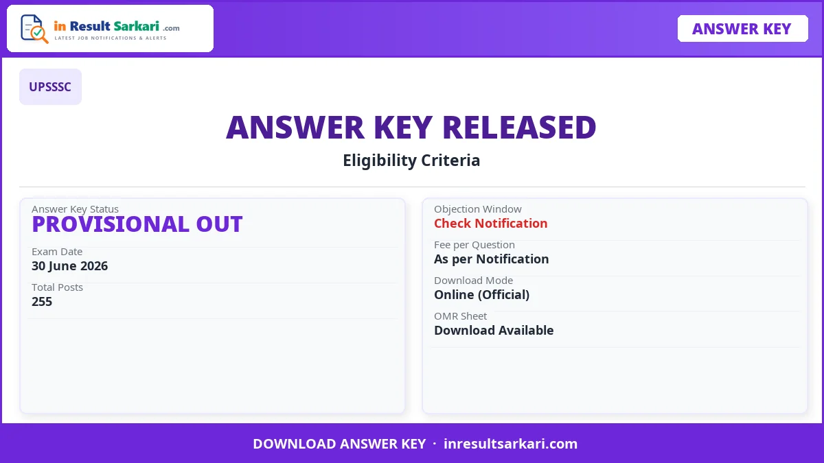 SSC Answer Key 2026 – inresultsarkari.com