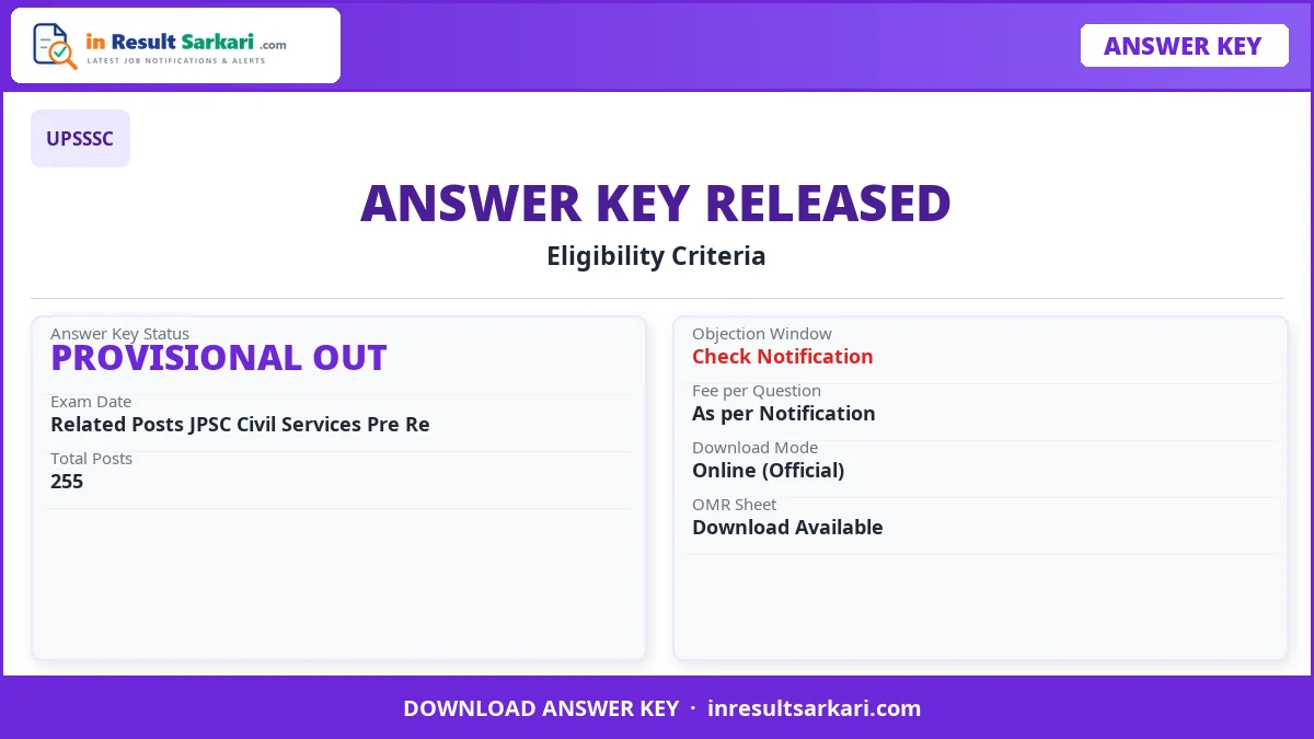 Upsssc bcg technician answer key 2026 – out