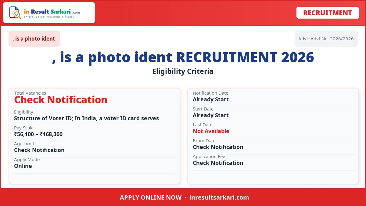 Voter id registration & other voter service 2026 - inresultsarkari. Com