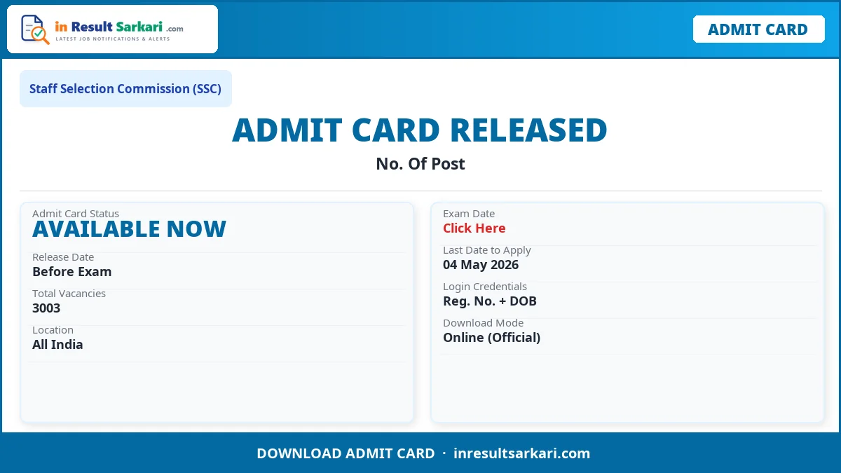Ssc selection phase 14 exam date 2026 – out - inresultsarkari. Com