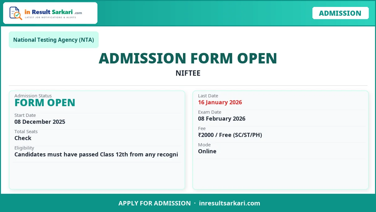Nta Niftee Online Form 2027 Nta niftee online form 2027 - inresultsarkari. Com